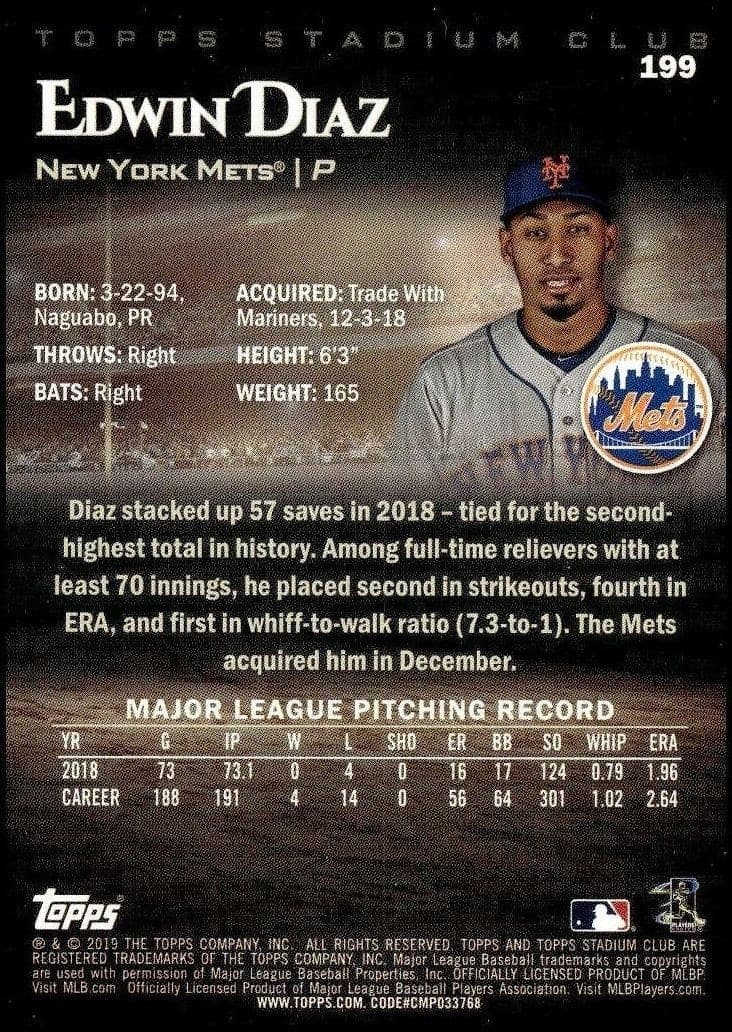 Edwin Diaz - Back