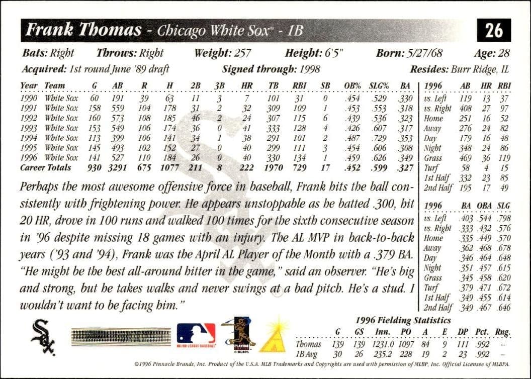 Frank Thomas - Back