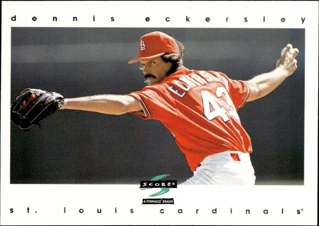 1997 Pinnacle Score Dennis Eckersley #98 trading card