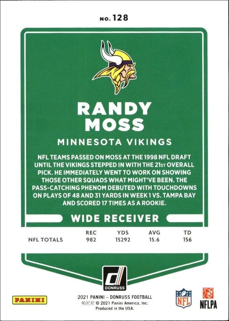 Randy Moss - Back