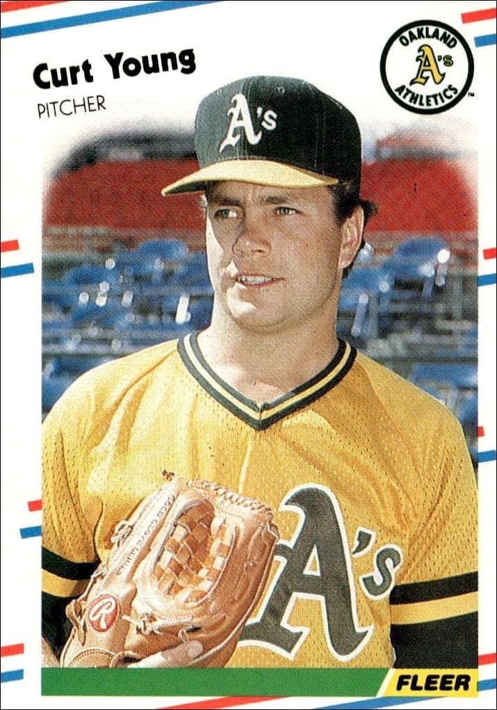 1988 Fleer Curt Young #296 trading card