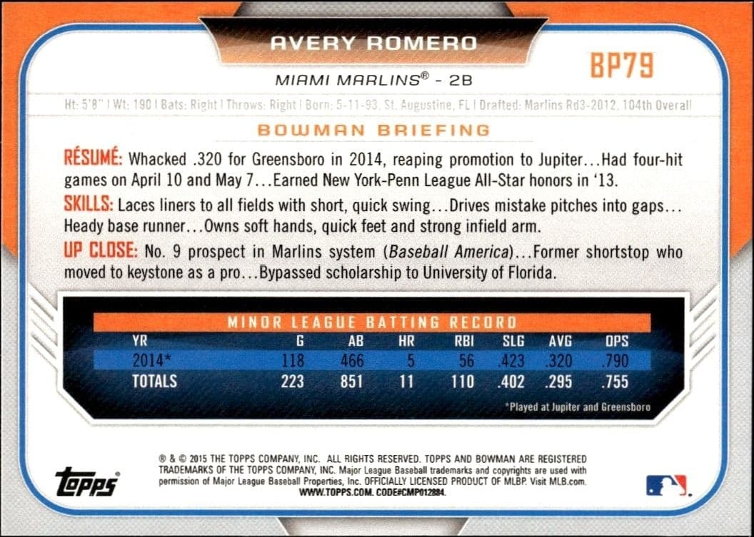 Avery Romero - Back