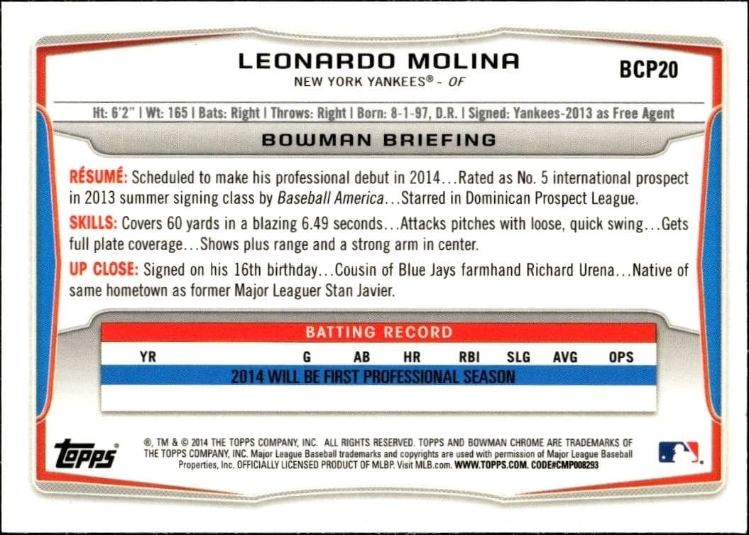 Leonardo Molina - Back