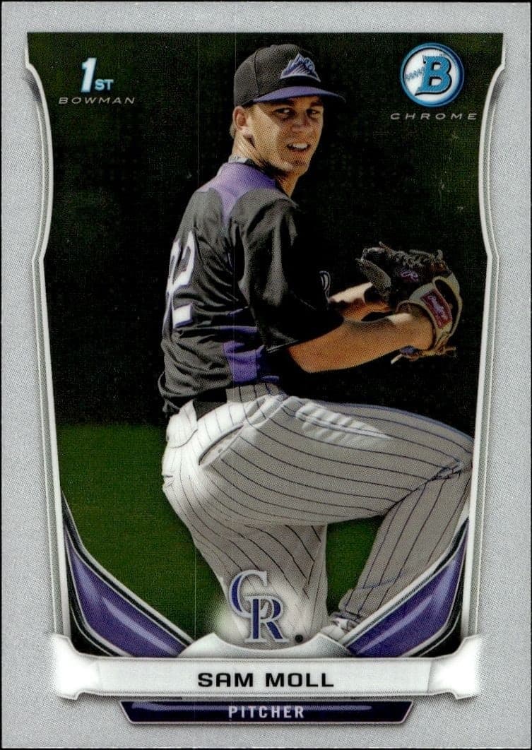 2014 Bowman Chrome Sam Moll #BCP39 trading card