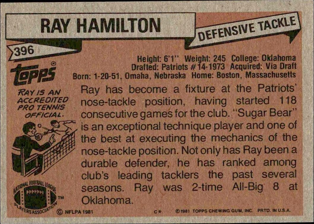 Ray Hamilton - Back