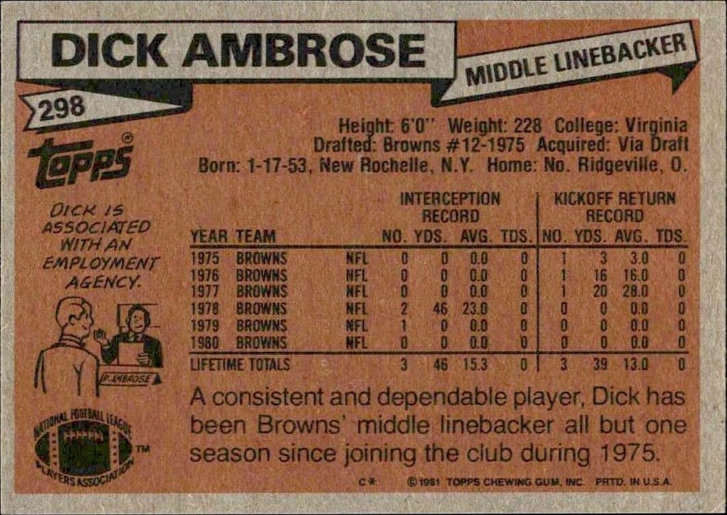 Dick Ambrose - Back