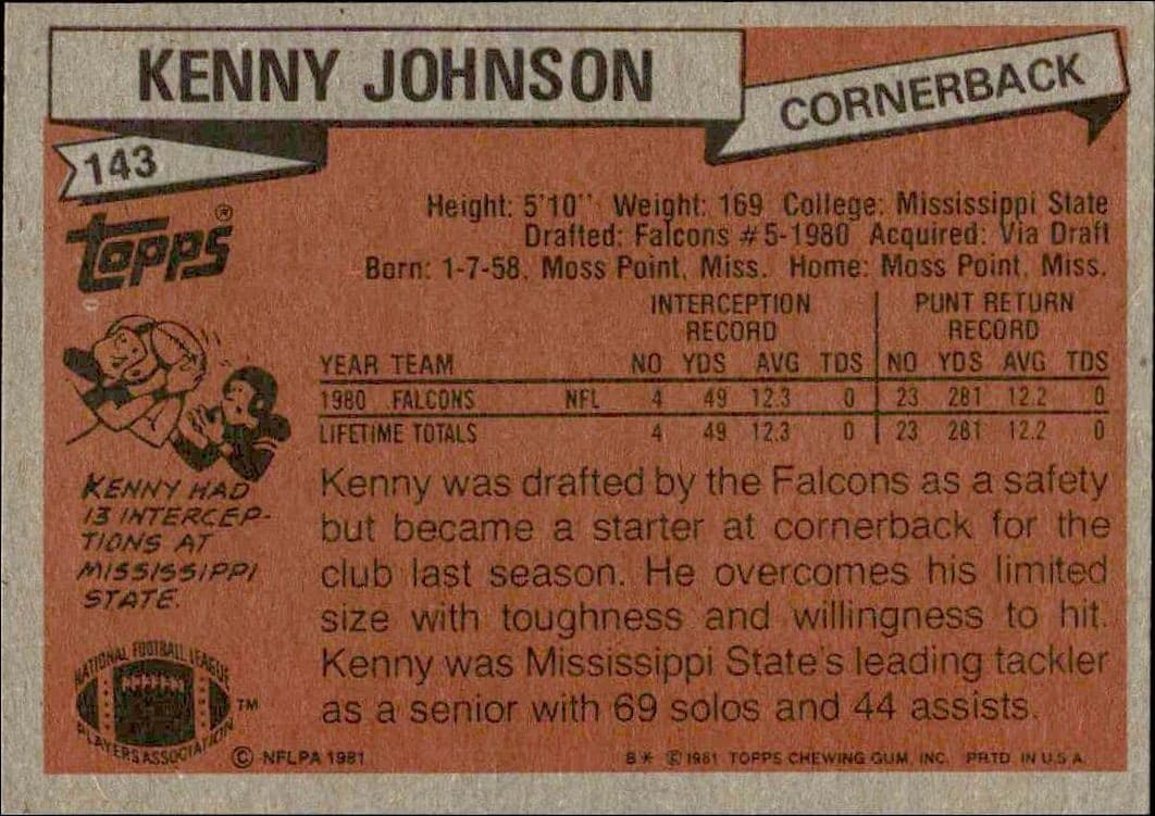 Kenny Johnson - Back