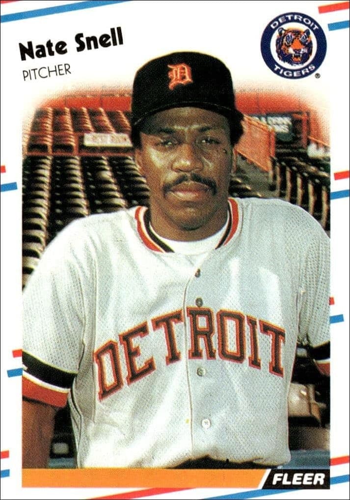 1988 Fleer Nate Snell #70 trading card