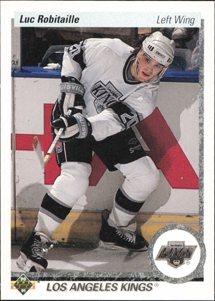 1990-91 Upper-Deck Luc Robitaille #73 trading card