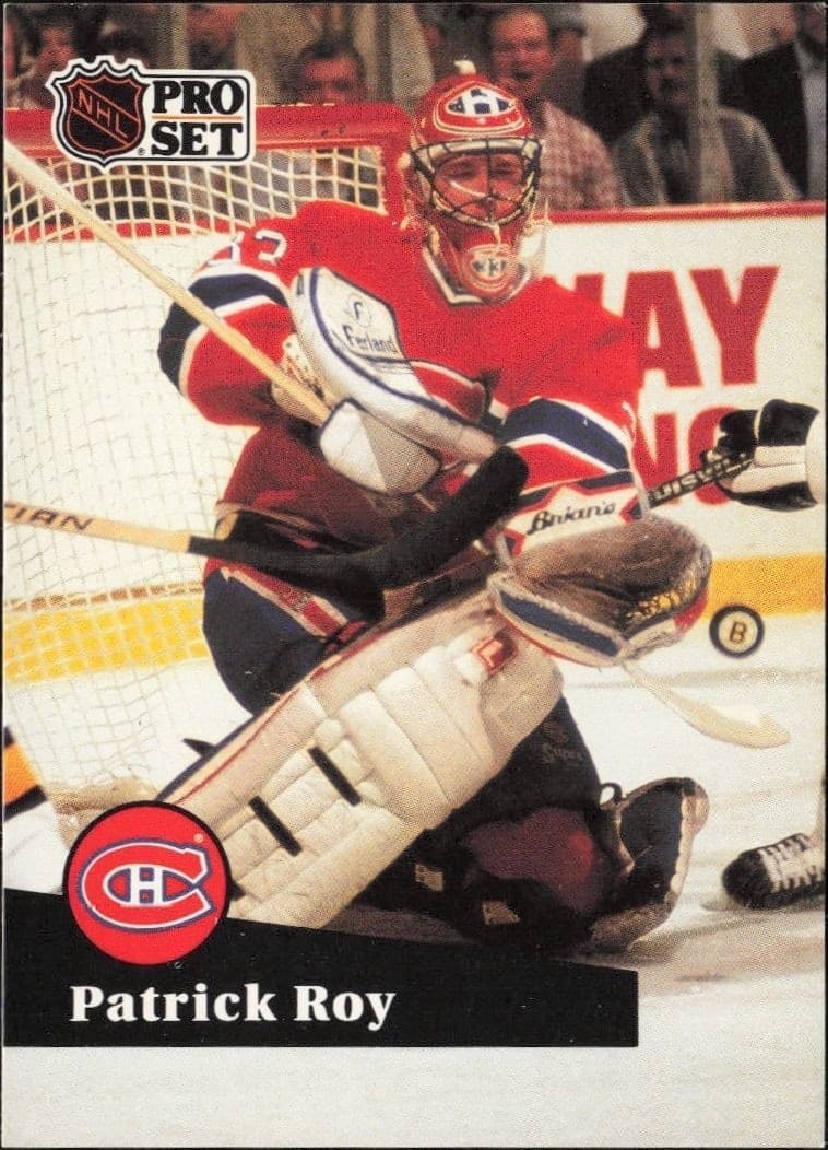 1991-92 Pro-Set Series 1 Patrick Roy #125 trading card