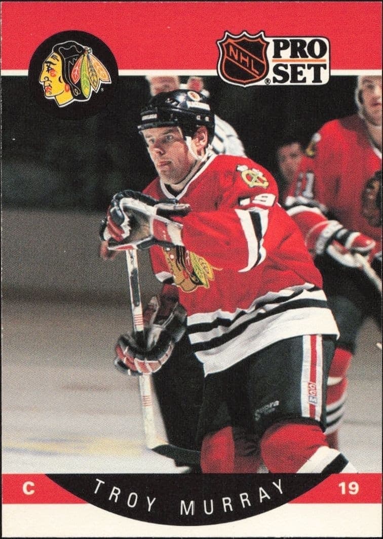 1990-91 Pro-Set Troy Murray #57 trading card