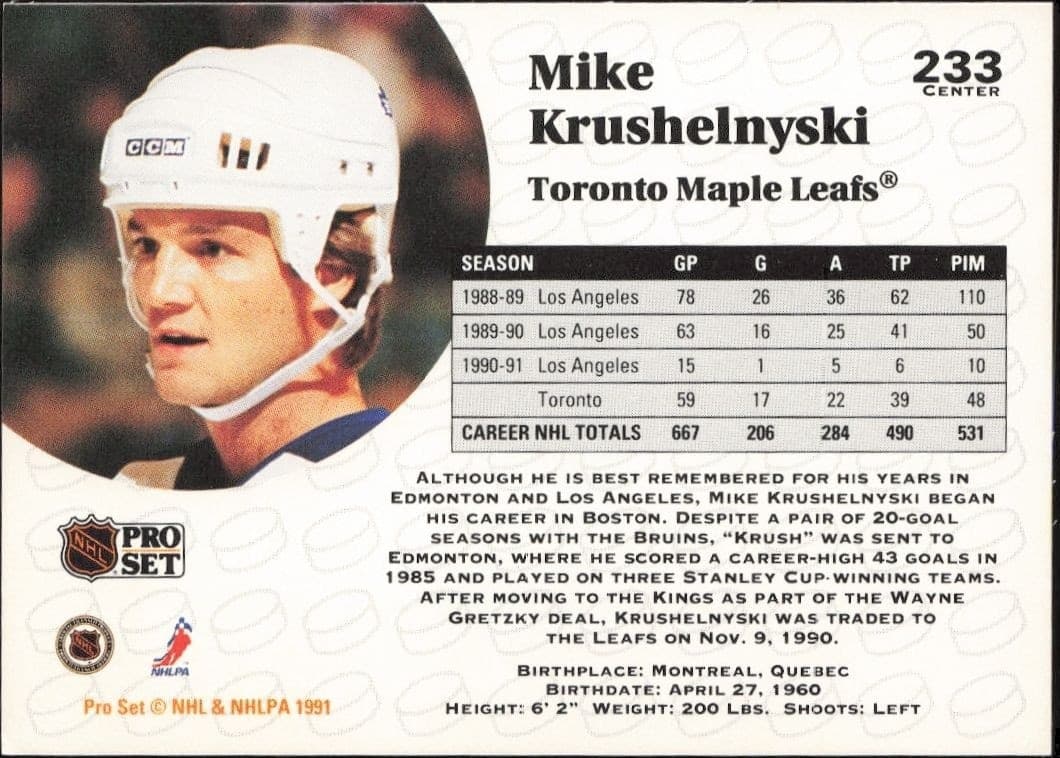 Mike Krushelnyski - Back