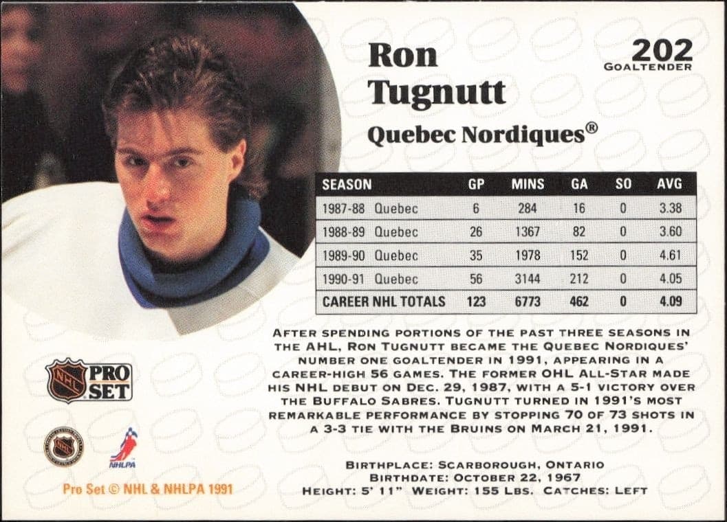 Ron Tugnutt - Back