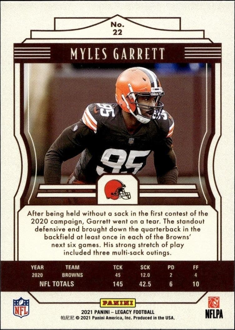 Myles Garrett - Back