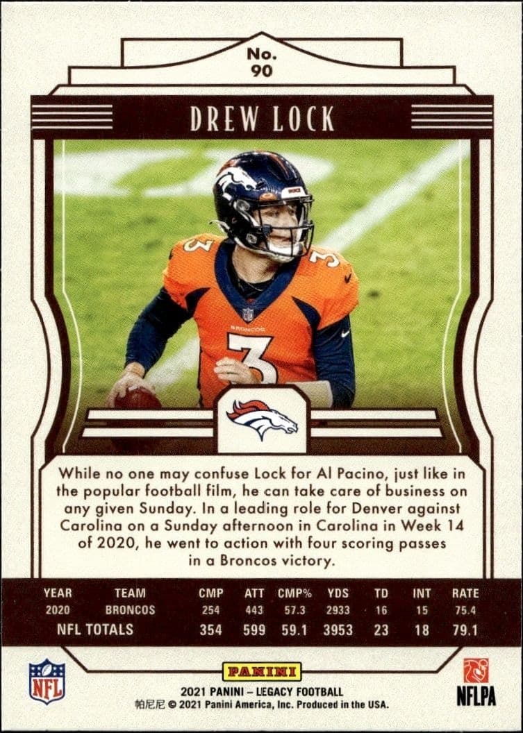 Drew Lock - Back