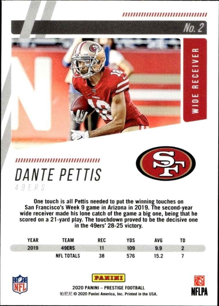 Dante Pettis - Back