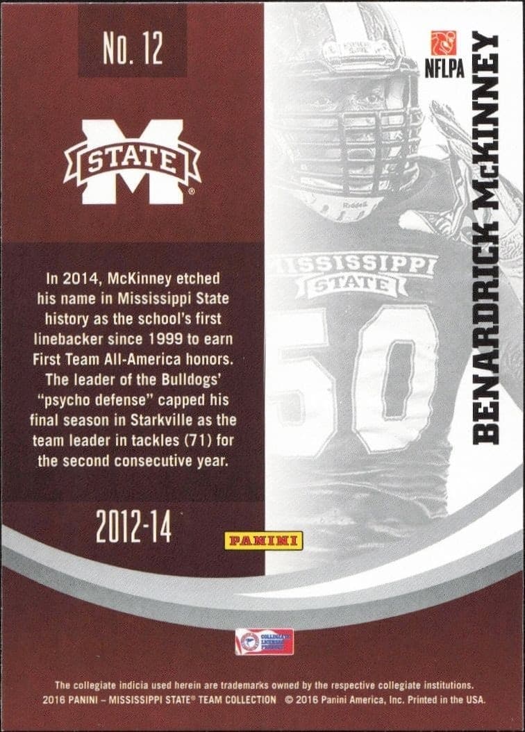 Benardrick McKinney - Back