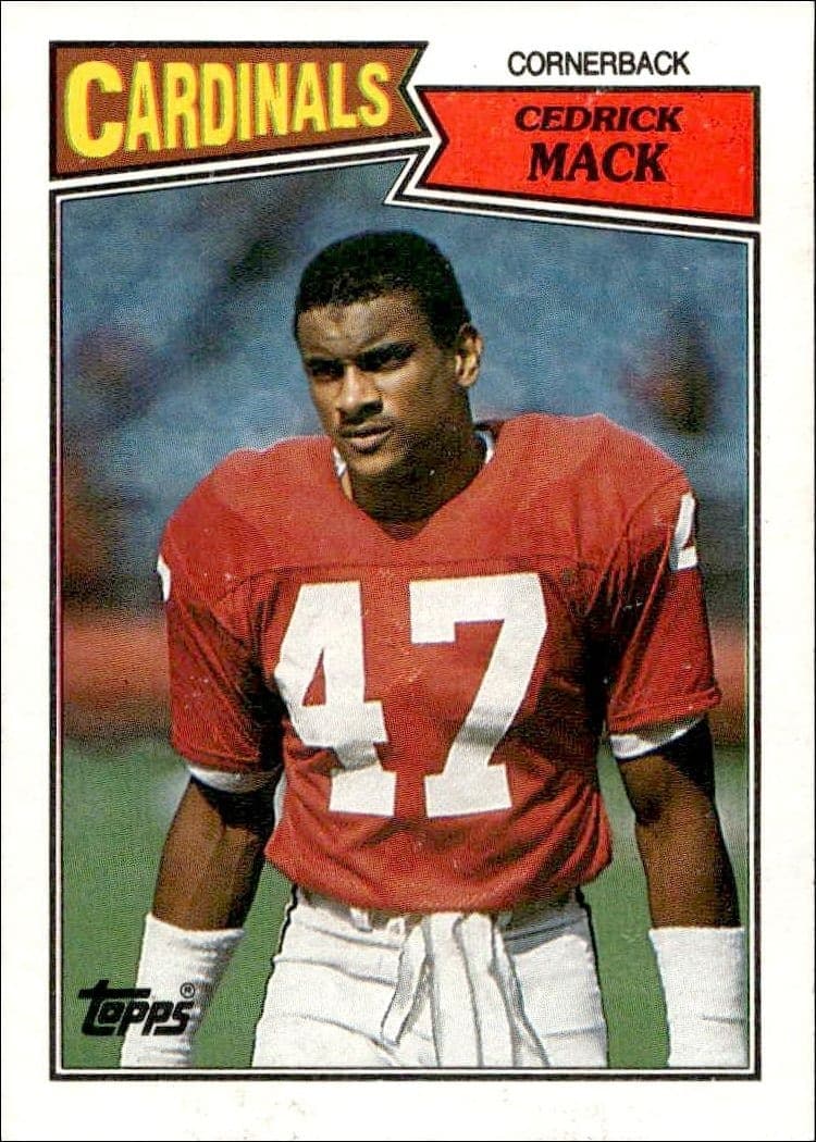 1987 Topps Cedric Mack #338 trading card