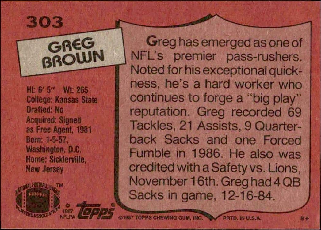Greg Brown - Back