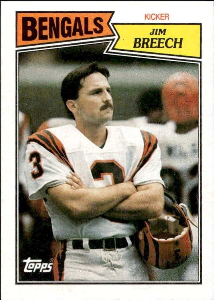 1987 Topps Jim Breech #191 trading card