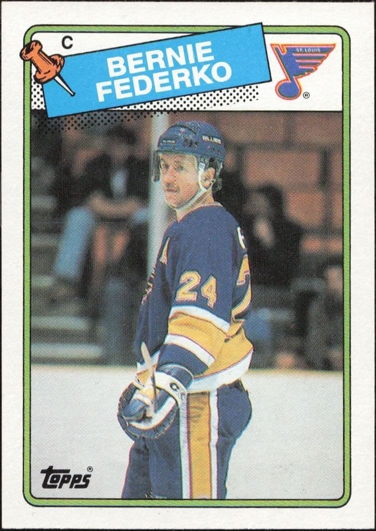 1988-89 Topps Bernie Federko #81 trading card