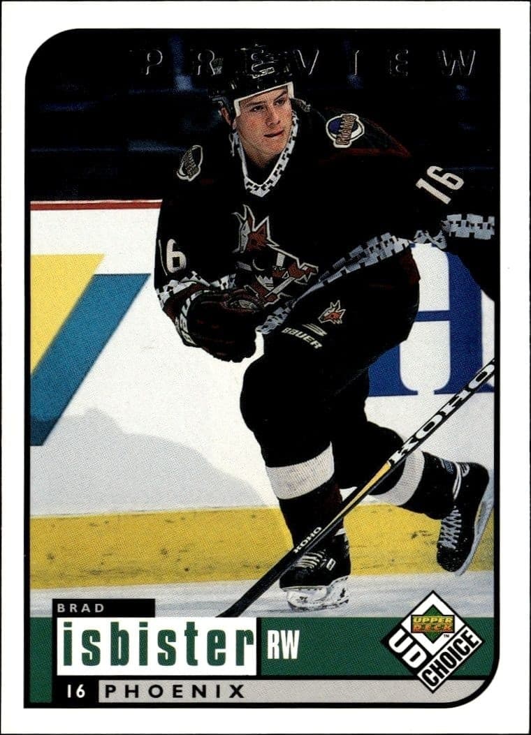 1998-99 Upper-Deck Choice Preview Brad Isbister #161 trading card