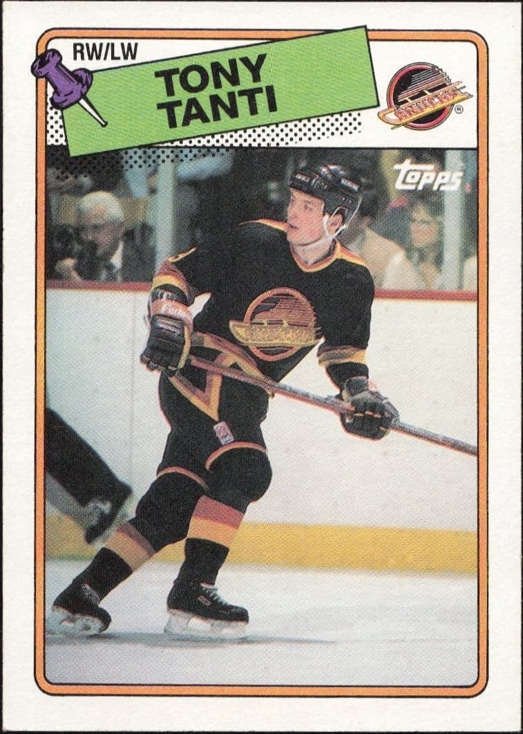 1988-89 Topps Tony Tanti #82 trading card