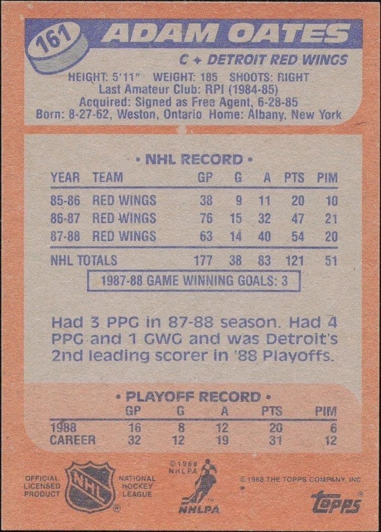 Adam Oates - Back