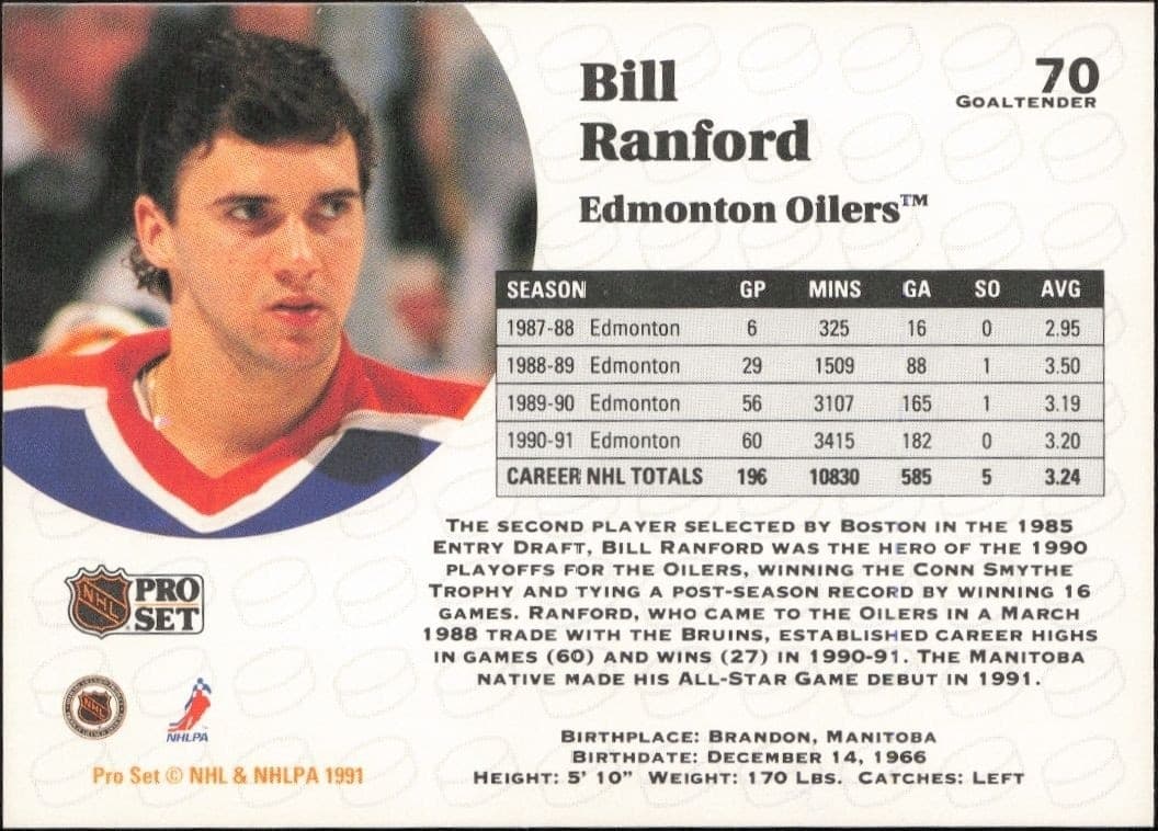 Bill Ranford - Back