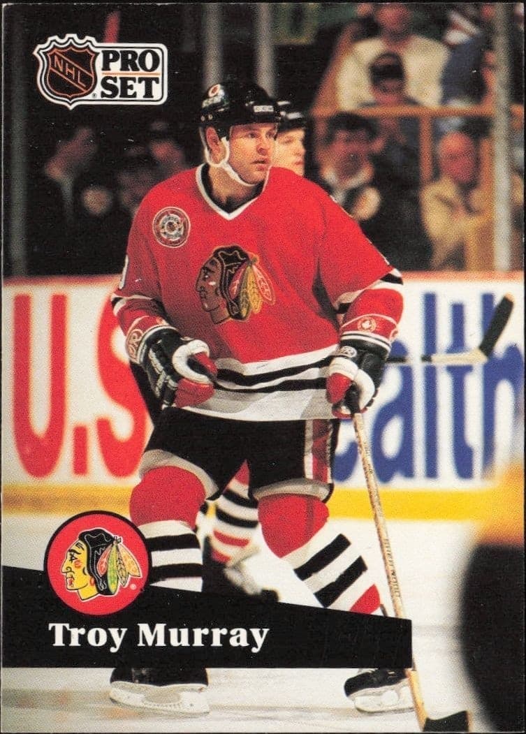 1991-92 Pro-Set Series 1 Troy Murray #46 trading card