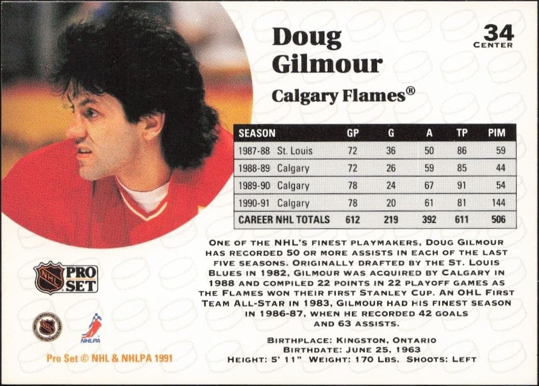 Doug Gilmour - Back