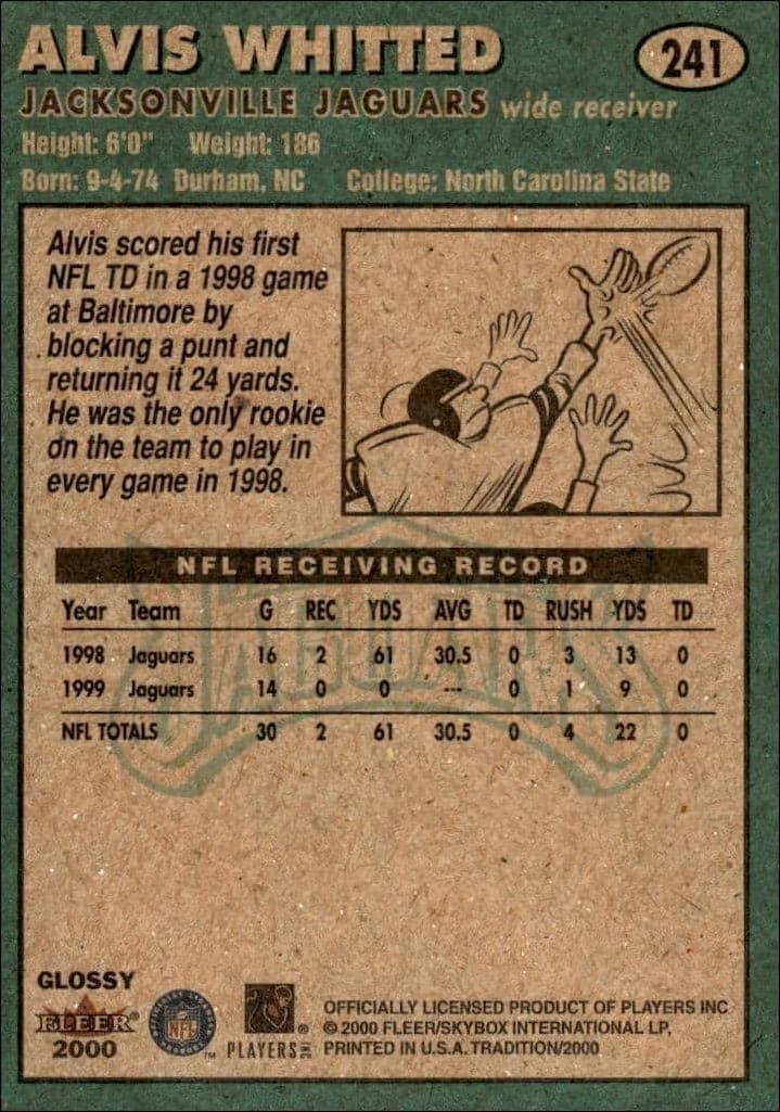 Alvis Whitted - Back