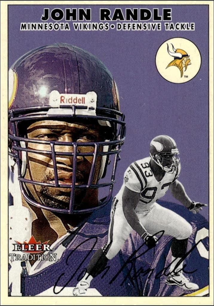 2000 Fleer Tradition Glossy John Randle #77 trading card