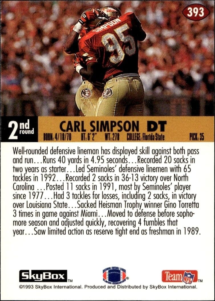 Carl Simpson - Back