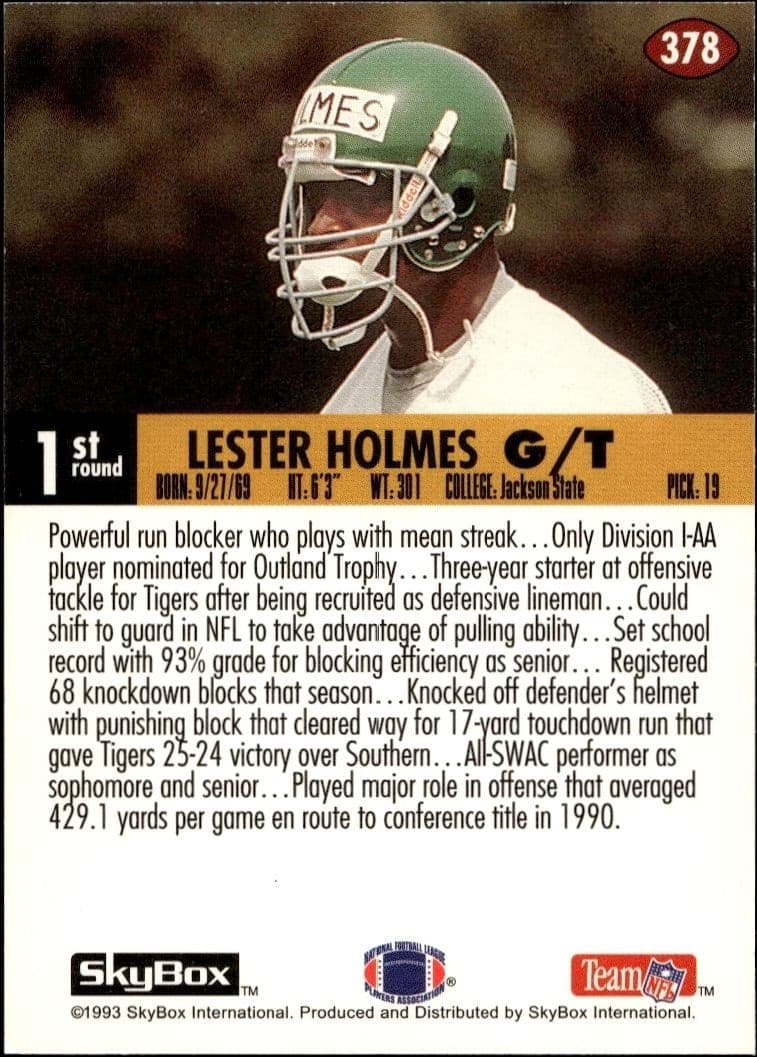 Lester Holmes - Back