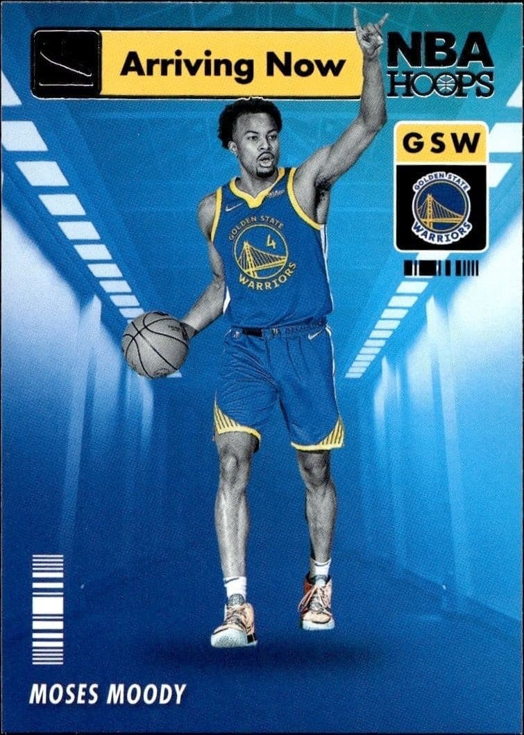 2021-22 Panini NBA Hoops Moses Moody #20 trading card