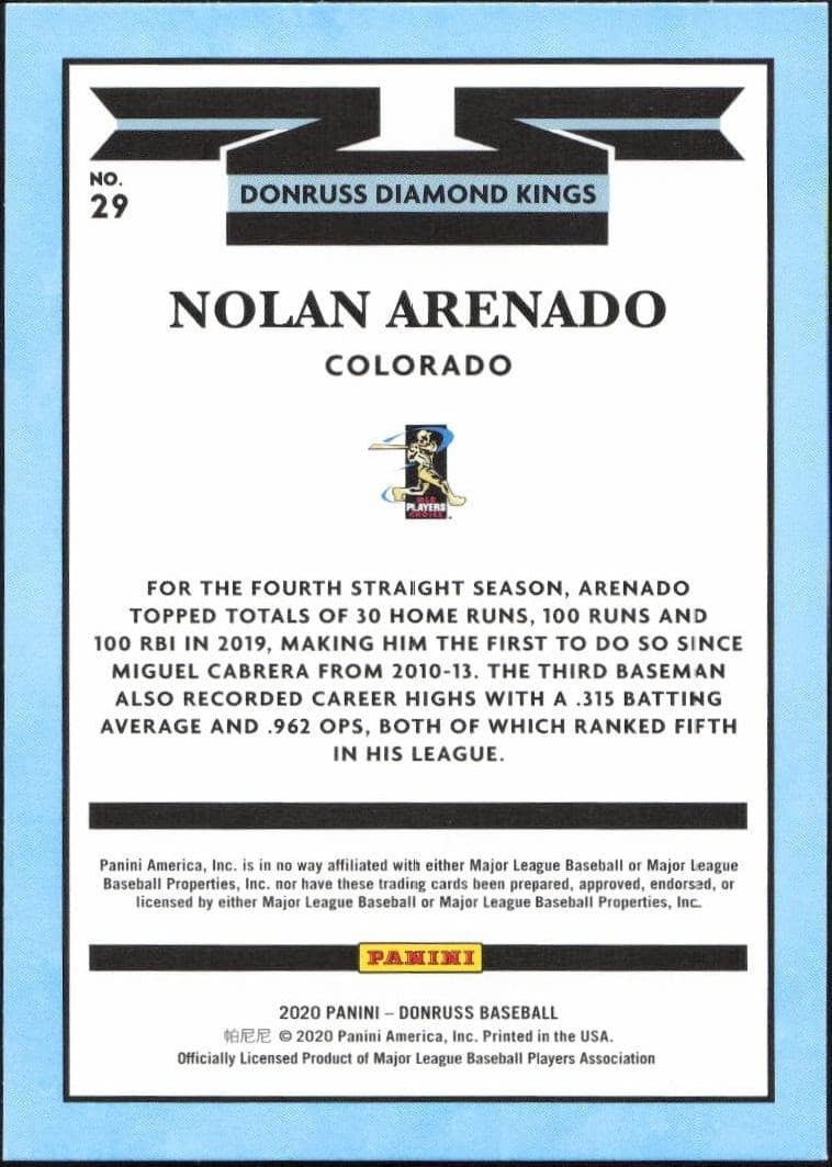 Nolan Arenado - Back