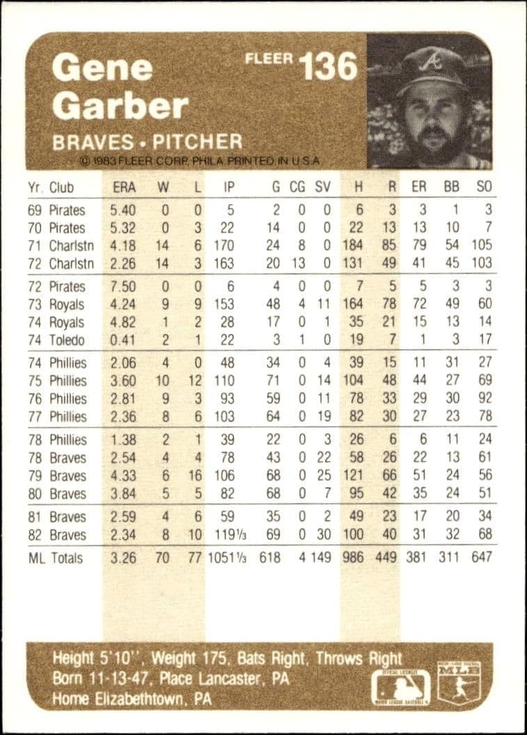 Gene Garber - Back