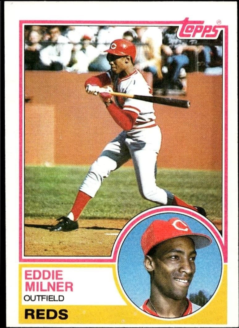 1983 Topps Eddie Milner #449 trading card