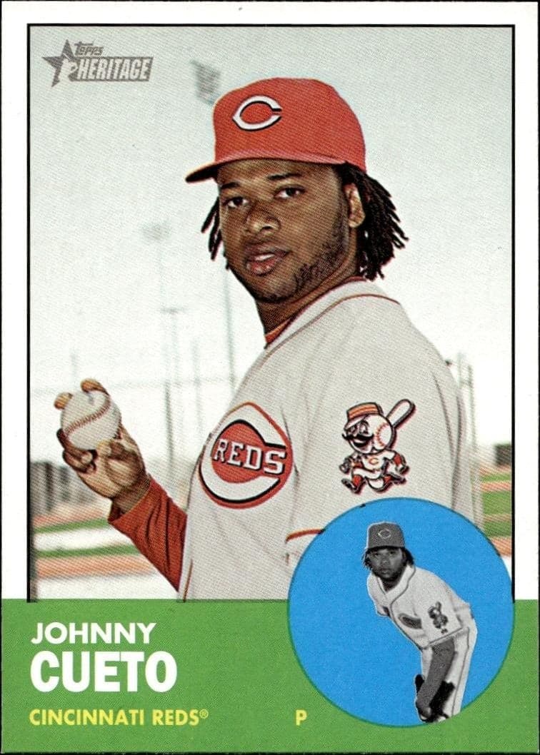 2012 Topps Heritage Johnny Cueto #241 trading card