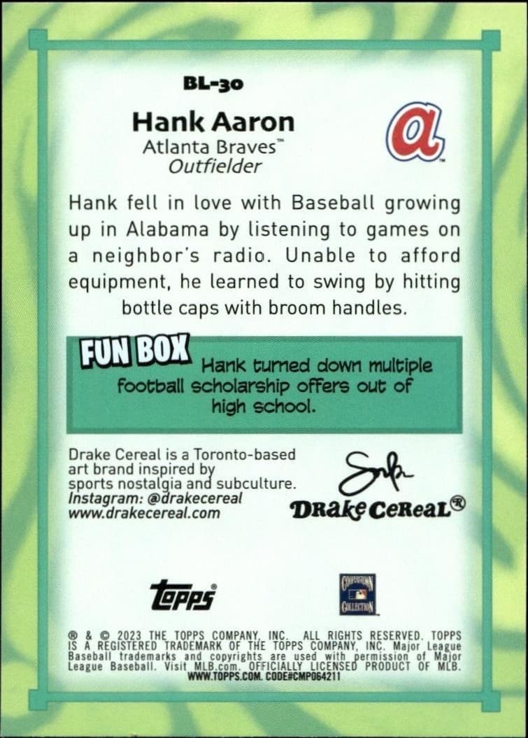 Hank Aaron - Back