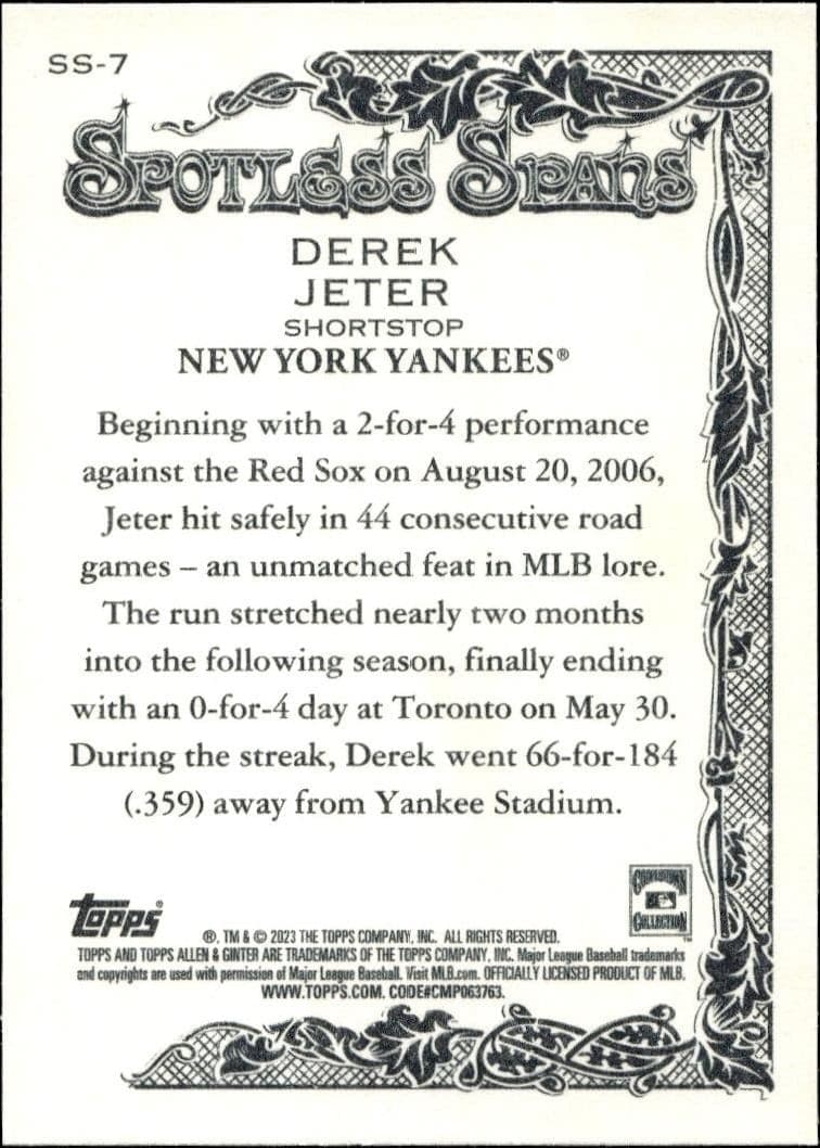 Derek Jeter - Back