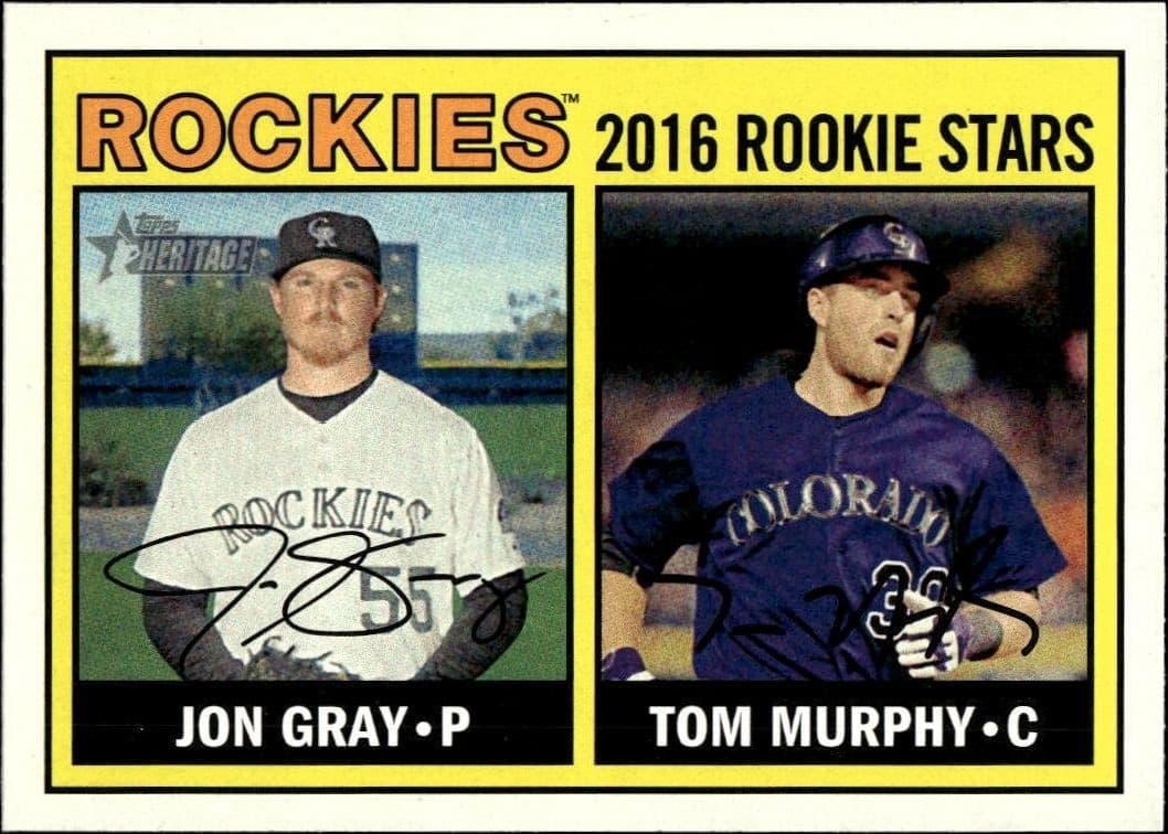 2016 Topps Heritage Jon Gray #166 trading card