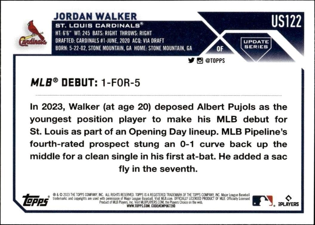 Jordan Walker - Back