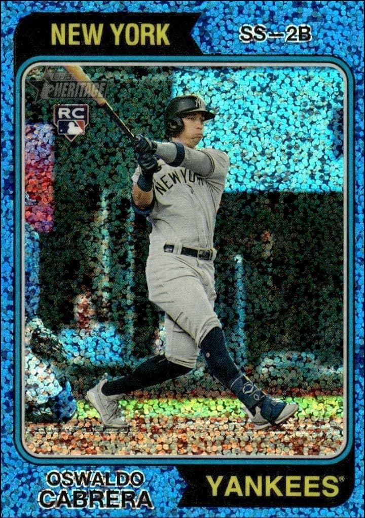 2023 Topps Heritage Oswaldo Cabrera #135 trading card