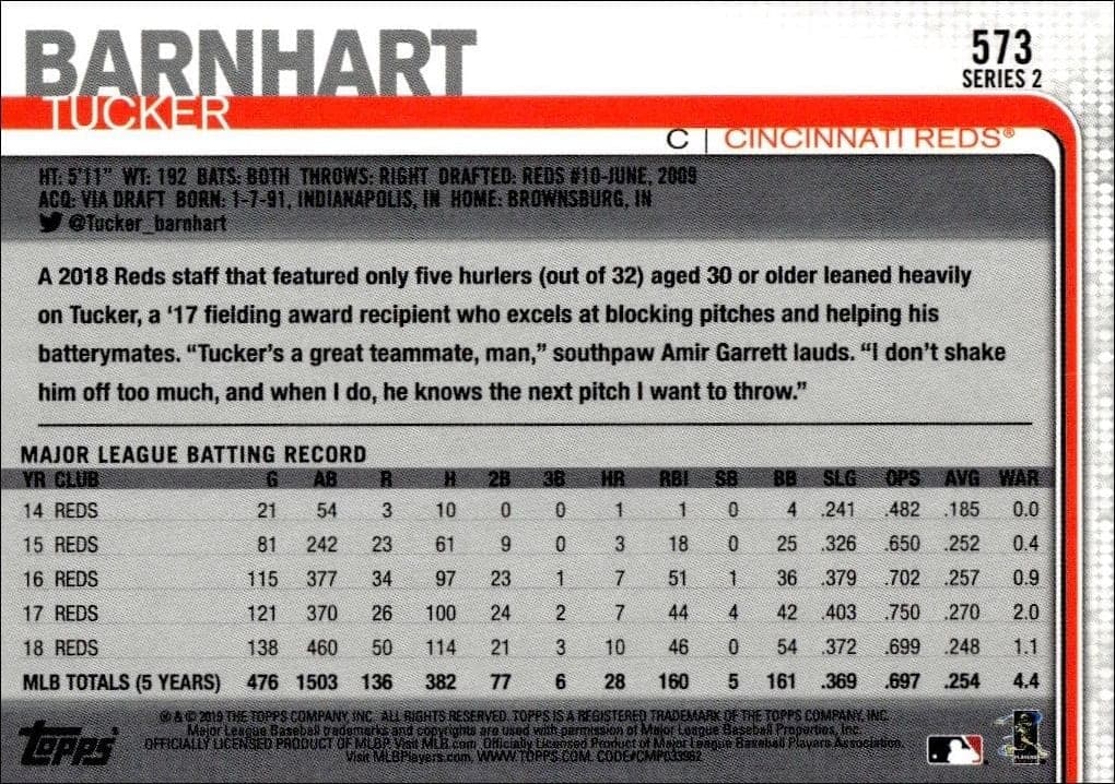 Tucker Barnhart - Back