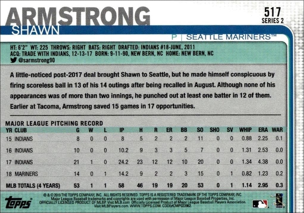 Shawn Armstrong - Back