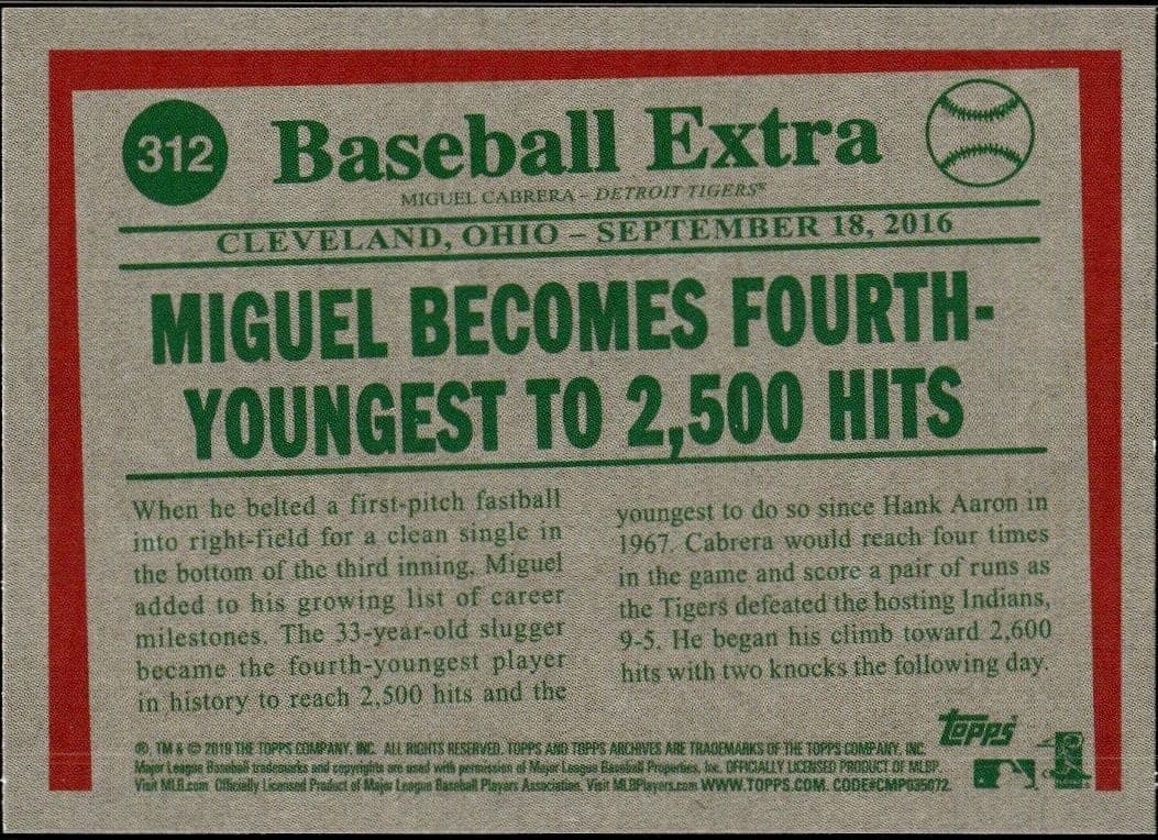 Miguel Cabrera - Back