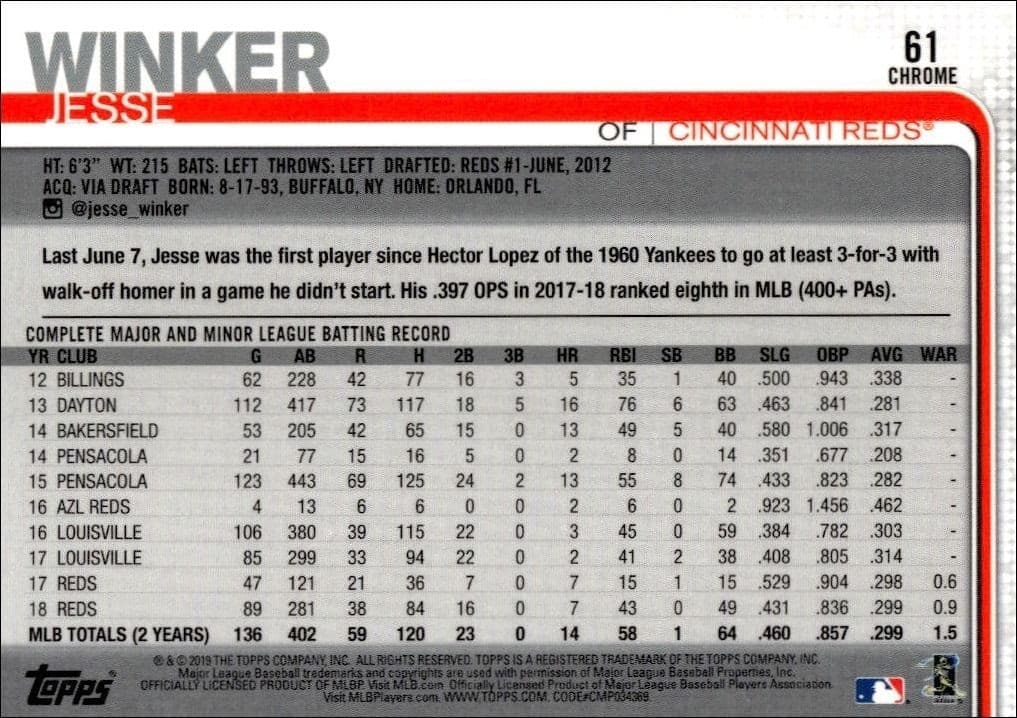 Jesse Winker - Back