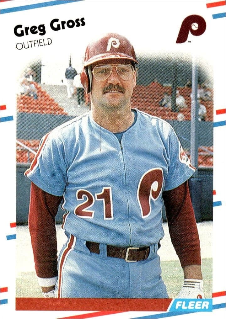 1988 Fleer Greg Gross #302 trading card